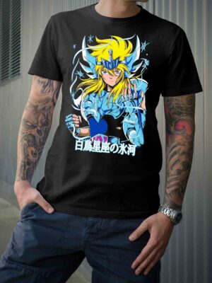 Polera Caballeros del Zodiaco – Hyoga Caballero Cisne –
