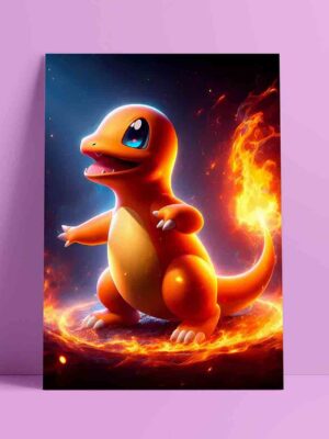 Cuadro Aluminio Pokémon – Charmander –