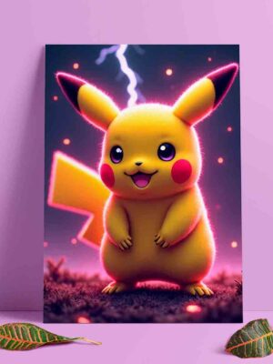 Cuadro Aluminio Pokémon – Pikachu –