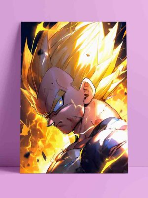 Cuadro Aluminio Dragon Ball Z – Vegeta SSJ –