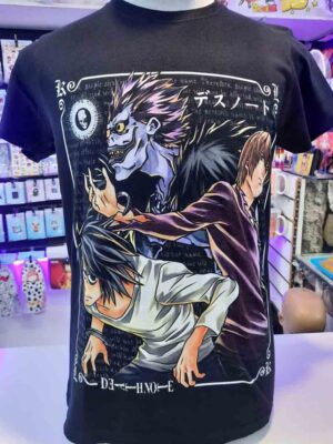 Polera Death Note – Kira, L y Ryuk –