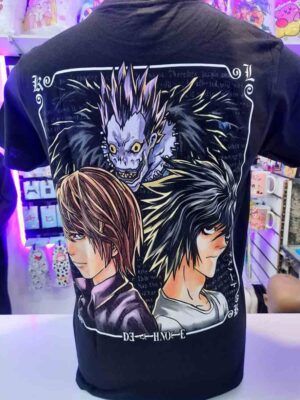 Polera Death Note – Kira, L y Ryuk –