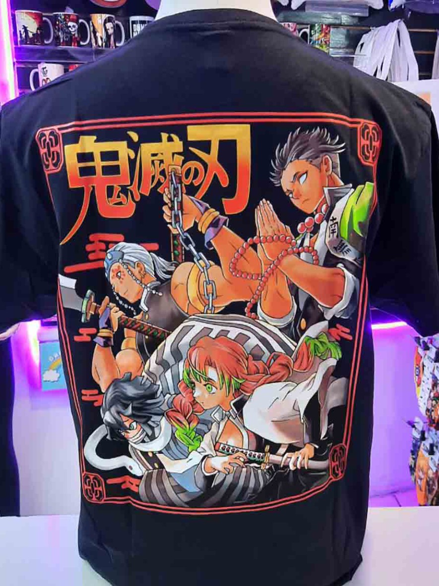 Polera Demon Slayer Pilares Atras AT n