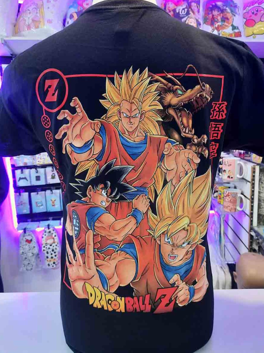 Polera Dragon Ball Z Goku Fases AT n