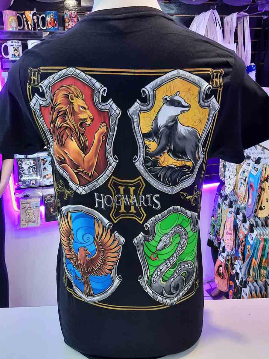Polera Harry Potter Casas AT n