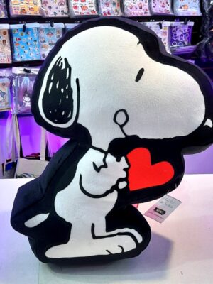 Cojín de Felpa de Snoopy con Corazón