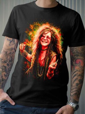 Polera Janis Joplin Full Color