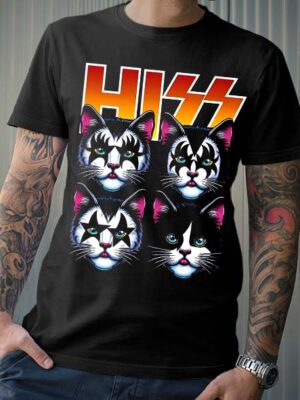 Polera Kiss – Versión Gatos –