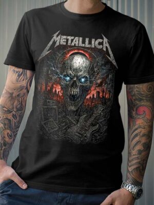 Polera Metallica – Calavera –