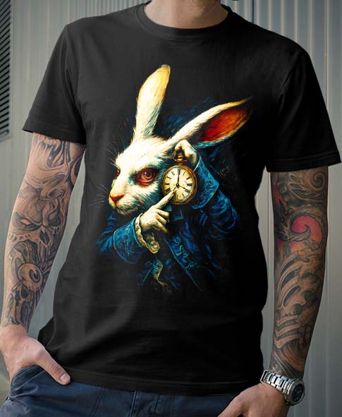Polera Alicia en el Pais de las Marravillas Conejo