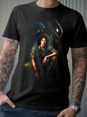 Polera Alien – Ripley y Xenomorfo –